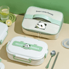 可愛熊貓兩格飯盒 - TW - 1021 - 禮品採購 | 紀念品 | 贈品訂造